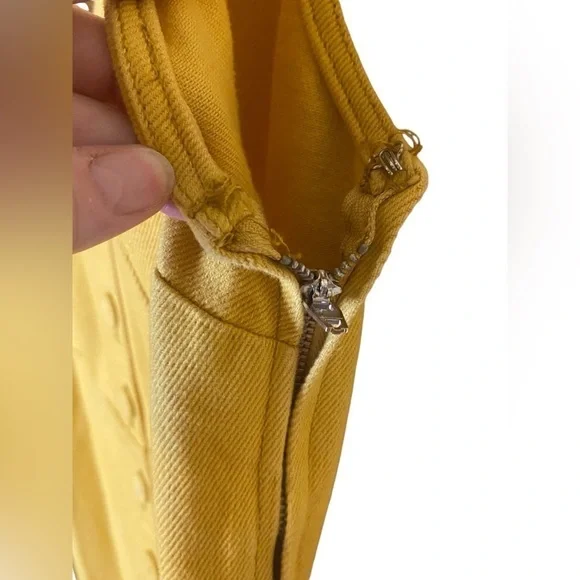Urban Outfitters Yellow Denim Overalls Jumpsuit Women’s Size M - Picture 7 of 14